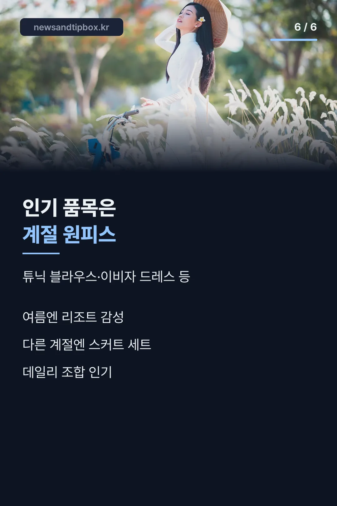 인기 품목 소개