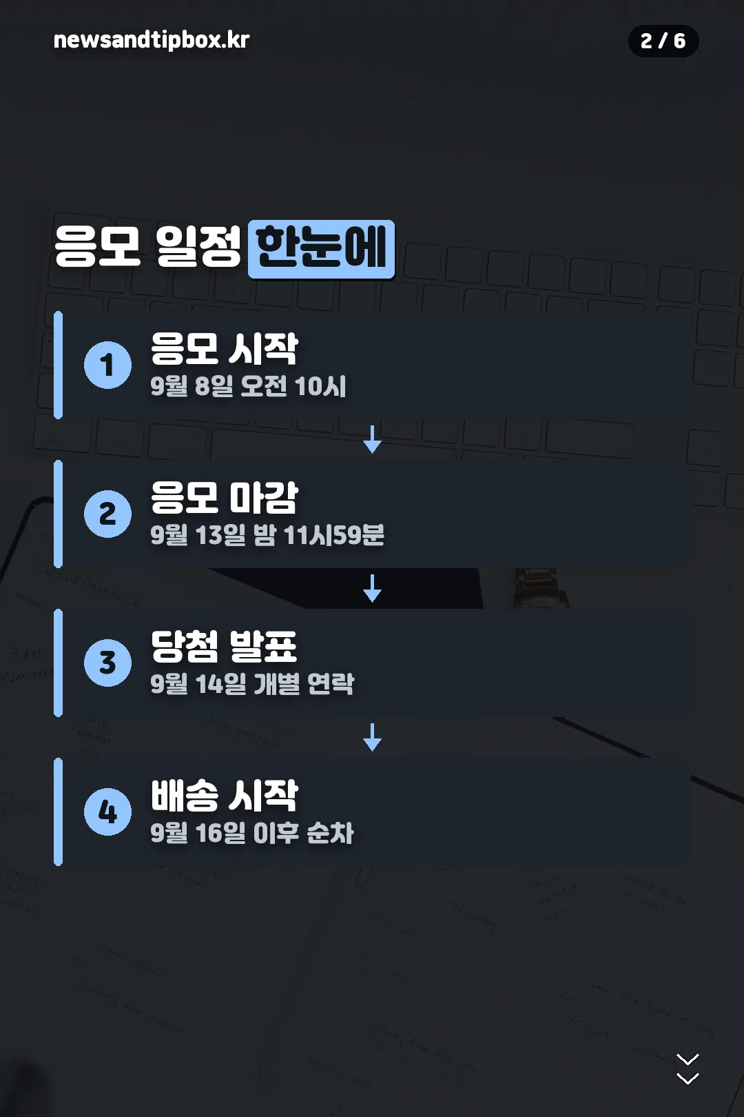 응모 일정 정리
