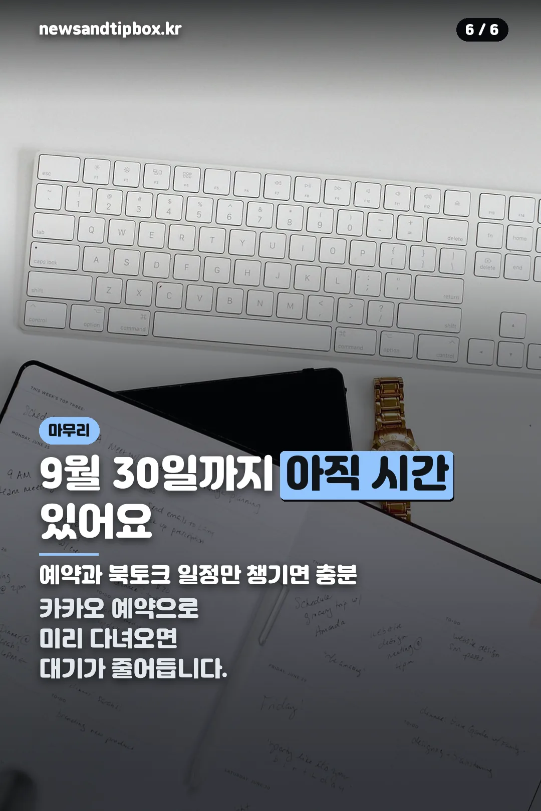 방문 안내 마무리