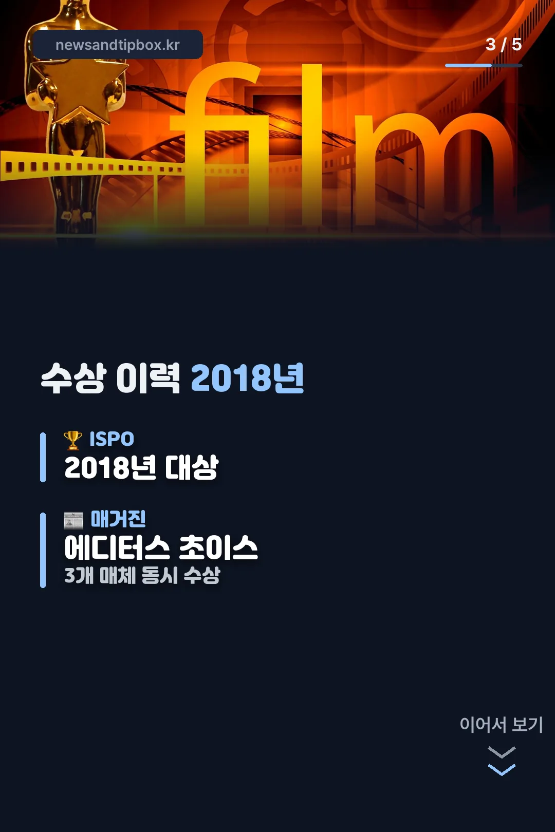 수상 이력