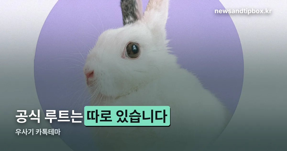우사기 카톡테마 정리 썸네일
