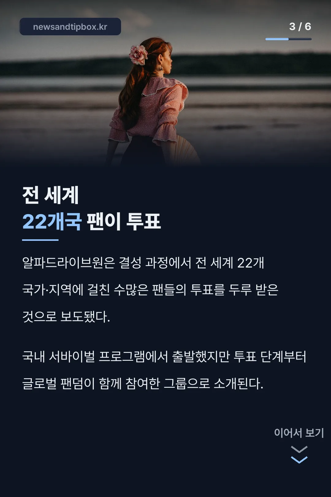 22개국 팬 투표 기록